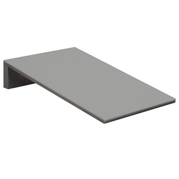 Salsbury  12 x 3.25 x 18 in. 1 Wide Sloping Hood for Heavy Duty Plastic Locker - Gray