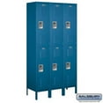 thumbnail image 1 of Salsbury  15 in. x 6 ft. x 15 in. 3 Wide Double Tier Standard Metal Locker - Blue - Assembled, 1 of 3