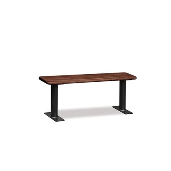 Salsbury 18 In. H X 48 In. W X 9.50 In. D Wood Locker Bench In Dark