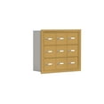 thumbnail image 1 of Salsbury 19035-09GRK Cell Phone Storage Locker 3 Door High Unit - 5 Inch Deep Compartments - 9 A Doors - Gold - Recessed Mounted - Master Keyed Locks, 1 of 1