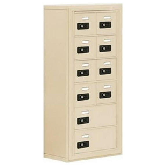 Salsbury 19068-10SSC D 8 A 2 B Doors S-Mount Resettable Locks Cell Phone Locker In Sandstone