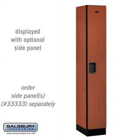 Salsbury 31168CHE 12 in. Single Tier Designer Wood Locker, Cherry - 1 x 6 ft. x 18 in.