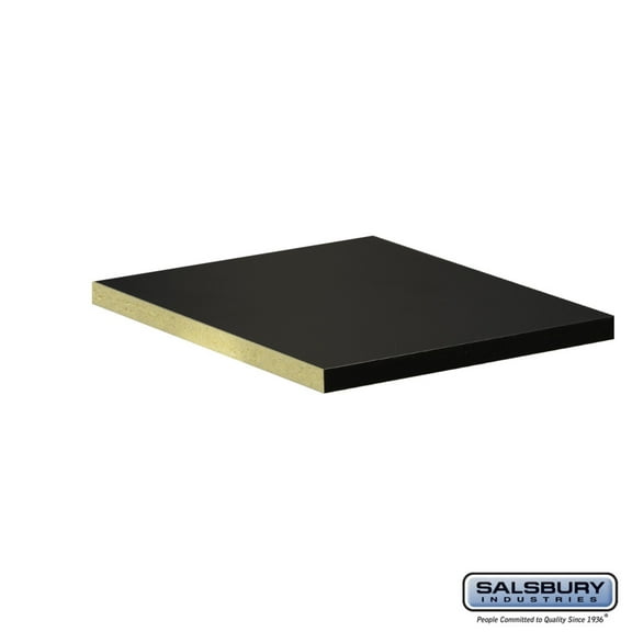 Salsbury 33394 Compartment Shelf - for 15 Inch Deep Designer Wood Locker - Full Depth - Black