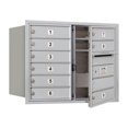 thumbnail image 1 of Salsbury 3706D-09AFP 6 Door High Unit 23.50 Inches - Double Column - 9 Mb1 Doors - Aluminum - Front Loading - Private Access, 1 of 1