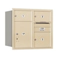thumbnail image 1 of Salsbury 3707D-03SRU 4C Horizontal Mailbox 7 Door High Unit - 27 Inches - Double Column - 2 Mb2 Doors - 1 Mb3 Door - 1 Pl5 - Sandstone - Rear Loading - Usps Access, 1 of 1