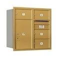 thumbnail image 1 of Salsbury 3708D-04GRP 4C Horizontal Mailbox Includes Master Commercial Lock - 8 Door High Unit - 30.50 Inches - Double Column - 4 Mb2 Doors - 1 Pl6 - Gold - Rear Loading - Private Access, 1 of 1