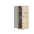 thumbnail image 1 of Salsbury 3708S-03SFP 4C Horizontal Mailbox Includes Master Commercial Lock - 8 Door High Unit - 30.50 Inches - Single Column - 3 Mb2 Doors - Sandstone - Front Loading - Private Access, 1 of 1