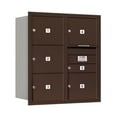 thumbnail image 1 of Salsbury 3709D-06ZRP 4C Horizontal Mailbox 9 Door High Unit - 34 Inches - Double Column - 1 Mb1 Door - 5 Mb3 Doors - Bronze - Rear Loading - Private Access, 1 of 1