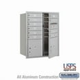 thumbnail image 1 of Salsbury 3710DA-10AFU 37. 5 in. Recessed Mounted 4C Horizontal Mailbox - 10 Door High Unit- Double Column - 10 MB1 Doors with 1 PL 4 & 1PL 4.5- Aluminum - Front Loading - USPS Access, 1 of 3