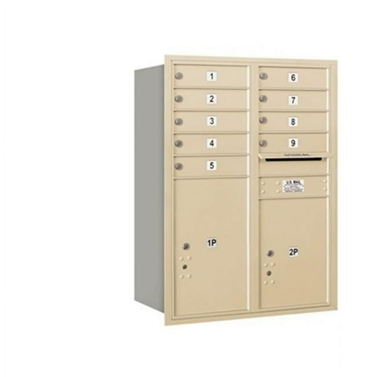 3700 Series 41 in. 11 Door High Unit Parcel Locker 2 PL5's 4C Private Front Loading Horizontal Mailbox in Bronze 3700 Series 41 in. 11 Door High Unit Parcel Locker 2 PL5's 4C Private Front Loading Horizontal Mailbox in Bronze