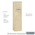 thumbnail image 1 of Salsbury 3911S-04SFU 69 - 0.25 in. 11 Door High Unit Single Column 4 MB 1 Doors & 1 PL5 Front Loading Free Standing 4C Horizontal Mailbox Unit, Sandstone - USPS Access, 1 of 1