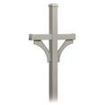 thumbnail image 1 of Salsbury 4372D-NIC Deluxe 2-Sided In-Ground Mounted Mailbox Post For Designer Roadside Mailboxes In Nickel, 1 of 1