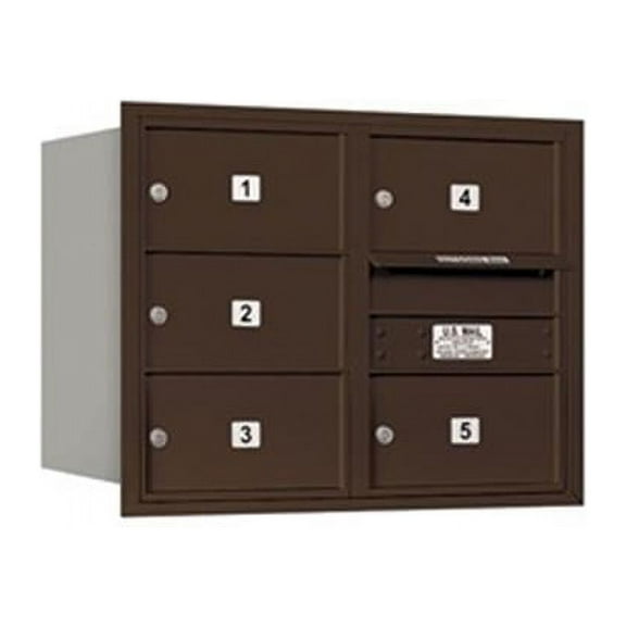 Salsbury 6 Door High Unit - Bronze - Rear Loading - USPS Access