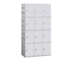 thumbnail image 1 of Salsbury 94368GY-U Unassembled Four Tier 3 Wide Locker Color Gray, 1 of 1