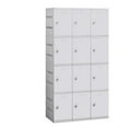 thumbnail image 1 of Salsbury  Assembled Four Tier 1 Wide Locker Color Gray, 1 of 1