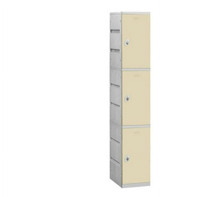 Salsbury  Assembled Triple Tier 1 Wide Locker Color Tan