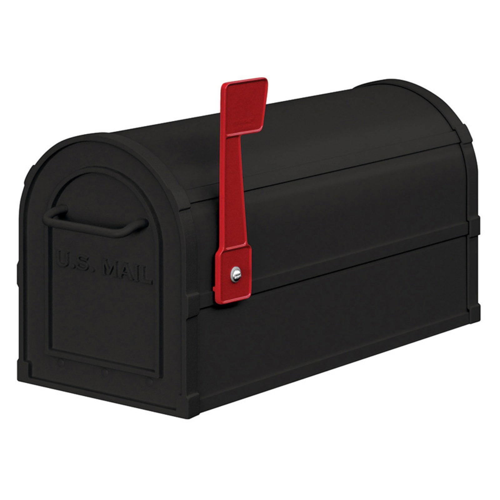 Salsbury Black Heavy-Duty Rural Mailbox with Spreader - Set of 2