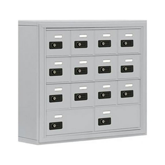 Salsbury D 12 A 2 B Doors S-Mount Resettable Locks Cell Phone Locker In Aluminum