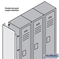 thumbnail image 1 of Salsbury  Finished End Panel For 5 Feet High 18 Inch Deep Metal Locker - Gray, 1 of 2