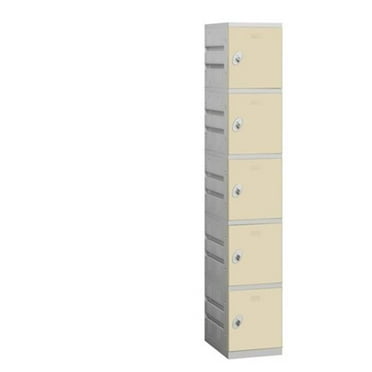 Salsbury  Five Tier Plastic Locker - Tan