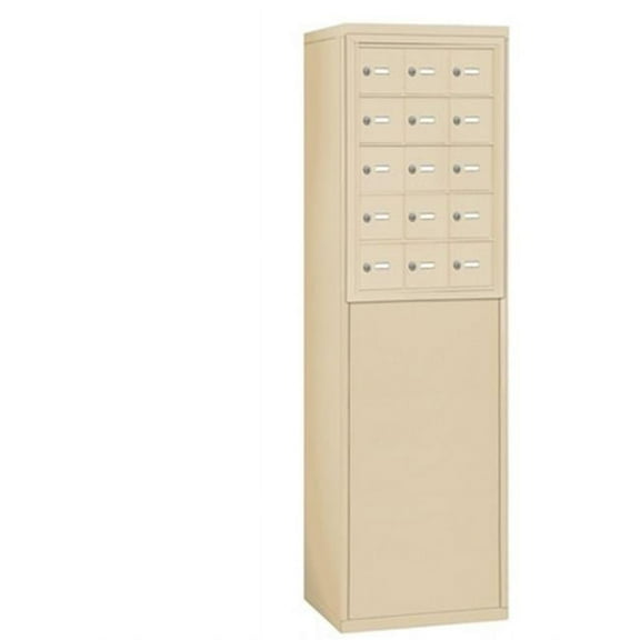 Salsbury  Free-Standing Enclosure for #19055-25 and #19058-25 - Recessed Mounted Cell Phone Lockers - Sandstone