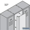 thumbnail image 1 of Salsbury  Front Filler Vertical - Gray - 15 Inch Wide - For 5 Feet High Metal Locker, 1 of 2