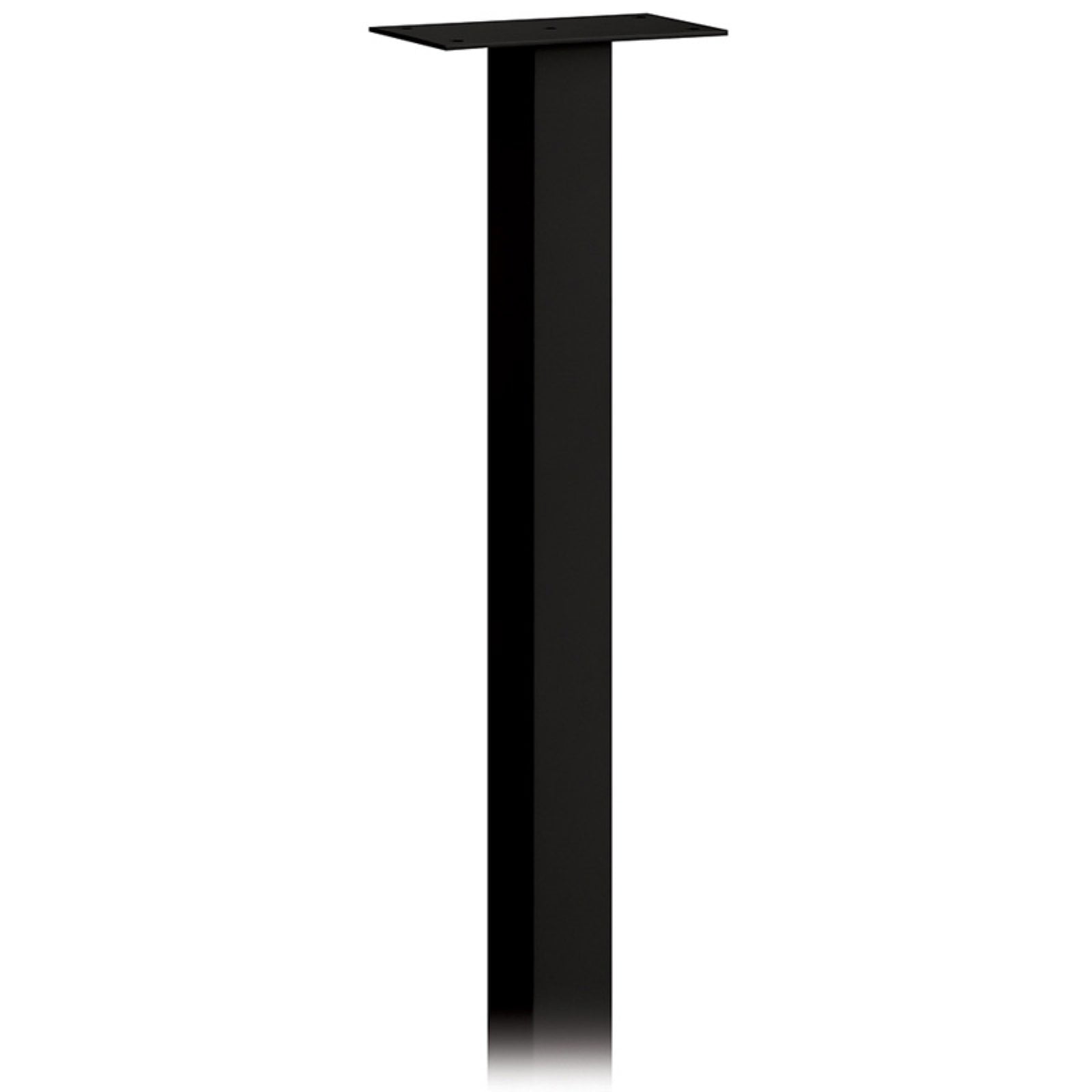 Black Powder Coated Aluminum In-Ground Mail House Post