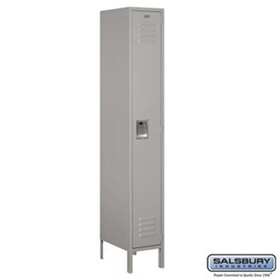 Salsbury Industries  Gray Single-Tier Standard Locker (18" Deep)