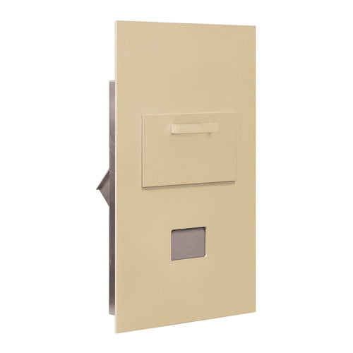 Collection Unit - for 6 Door High 4B+ Mailbox Units - Sandstone - Rear Loading - USPS Access