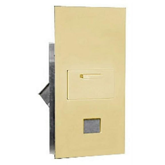 Collection Unit - for 7 Door High 4B+ Mailbox Units - Sandstone - Rear Loading - USPS Access