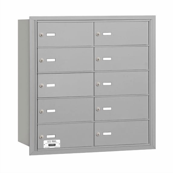 Salsbury Industries 10 Door Rear Load 4B Horizontal Mail Center