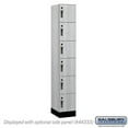 thumbnail image 1 of Salsbury Industries 46168ST 12 in. Wide Premier Wood Locker - Six Tier Box Style - 1 Wide - 6 ft. High - 18 in. Deep - Silver Teak - Hasp, 1 of 1