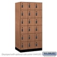thumbnail image 1 of Salsbury Industries 46361RO-R 12 in. Wide Premier Wood Locker - Six Tier Box Style - 3 Wide - 6 ft. High - 21 in. Deep - Red Oak - Resettable Combination Locks, 1 of 1
