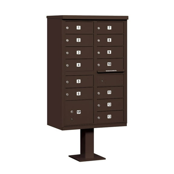 Salsbury Industries 13 Door Front Load 4C Horizontal Cluster Box Unit