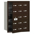 thumbnail image 1 of 4B+ Horizontal Mailbox - 15 A Doors (14 usable) - Bronze - Front Loading - USPS Access, 1 of 2