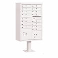thumbnail image 1 of Cluster Box Unit with 16 Doors and 2 Parcel Lockers in White with USPS Access Type III, 1 of 6