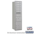 thumbnail image 1 of Salsbury Industries  17 x 57.125 x 16.5 in. Recessed Mounted 4C Horizontal Mailbox - Rear Loading - USPS Access, Aluminum, 1 of 1