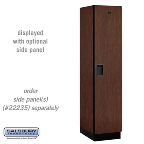Salsbury Industries 18-21161MAH 18 in. Wide Single Tier Designer Wood Locker, Mahogany - 1 x 6 ft. x 21 in.