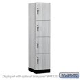 thumbnail image 1 of Salsbury Industries 18-44161ST 18 in. Wide Premier Wood Locker - Four Tier - 1 Wide - 6 ft. High - 21 in. Deep - Silver Teak - Hasp, 1 of 1