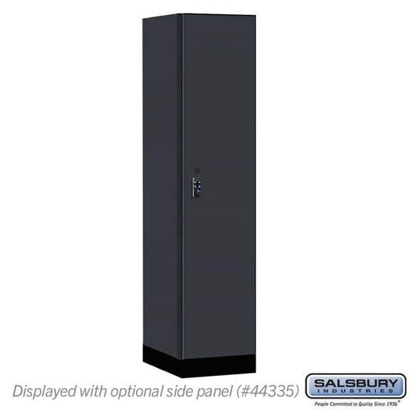Salsbury Industries 18-41161CM-R 18 in. Wide Premier Wood Locker - Single Tier - 1 Wide - 6 ft. High - 21 in. Deep - Carbon Mesh - Resettable Combination Locks