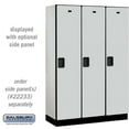 thumbnail image 1 of Salsbury Industries 18-21368GRY 18 in. Wide Single Tier Designer Wood Locker, Gray - 3 x 6 ft. x 18 in., 1 of 1