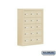 thumbnail image 1 of Salsbury Industries 19055-15SSK Cell Phone Storage Locker - 5 Door High Unit (5 Inch Deep Compartments) - 15 A Doors - Sandstone - Surface Mounted - Master Keyed Locks, 1 of 4
