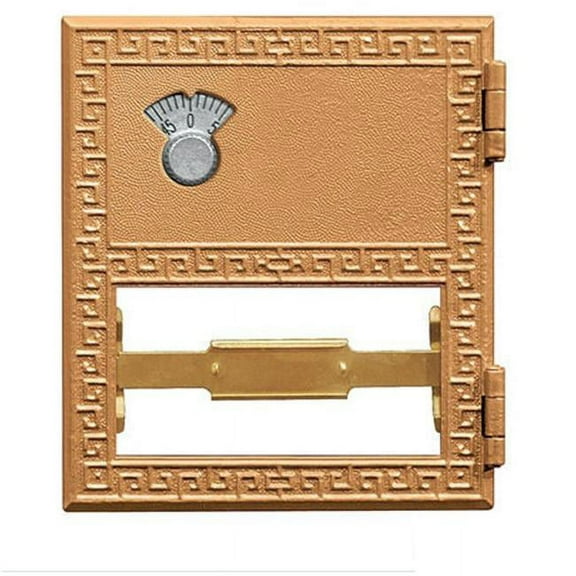 Salsbury Industries  2 Door Replacement Door for Brass Mailboxes with Combination Lock - Brass