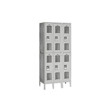Salsbury Standard Metal Locker Single Tier - 3 Wide - 6 Feet High - 18 ...