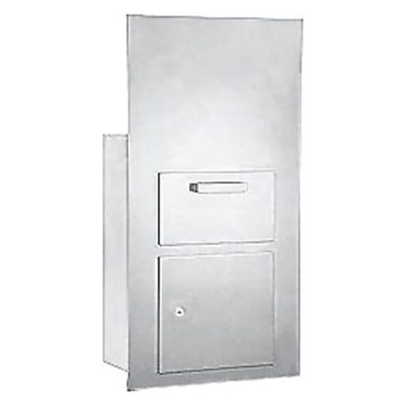 Salsbury Industries 3600C7-AFU 7 Door High 4B+ Mailbox Units in Aluminum - Front Loading
