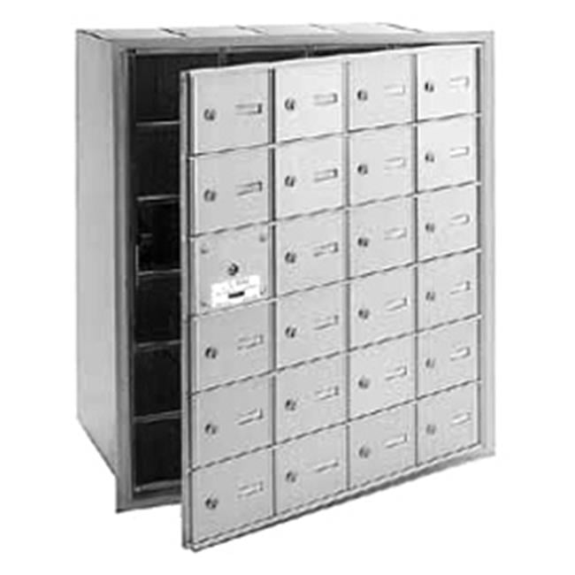 4B+ Horizontal Mailbox - 24 A Doors (23 usable) - Aluminum - Front ...