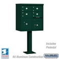 thumbnail image 1 of Salsbury Industries  30.5 x 62 x 18 in. Cluster Box Unit - 4 C Size Doors - Type V - USPS Access, Green, 1 of 1