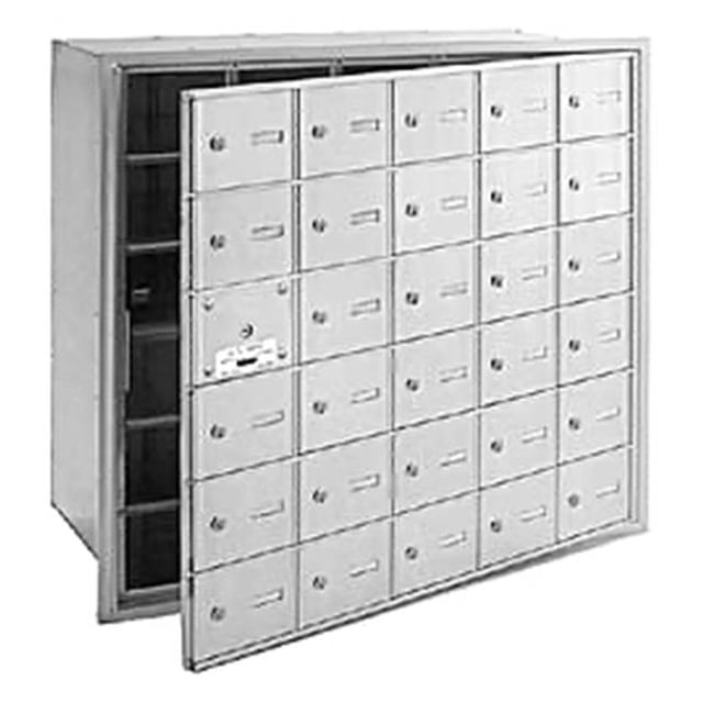 4B+ Horizontal Mailbox - 30 A Doors (29 usable) - Aluminum - Front ...