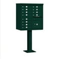 thumbnail image 1 of Salsbury Industries 3312GRN-U Cluster Box Unit - 12 A Size Doors - Type II - Green - USPS Access, 1 of 4