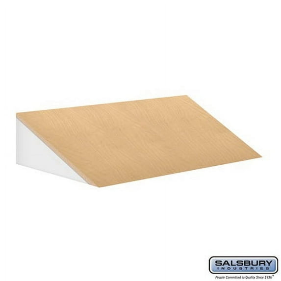 Salsbury Industries 33354MAP Sloping Hood - for 21 Inch Deep Designer Wood Locker - 3 Wide - Maple